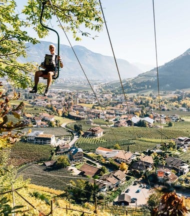Der Sessellift von Algund nach Vellau