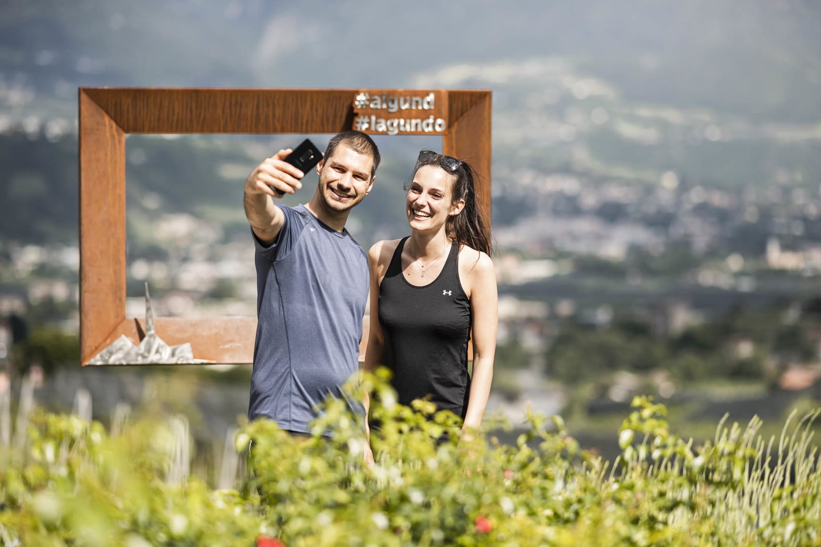 Grün über Grün im Frühling Algunds