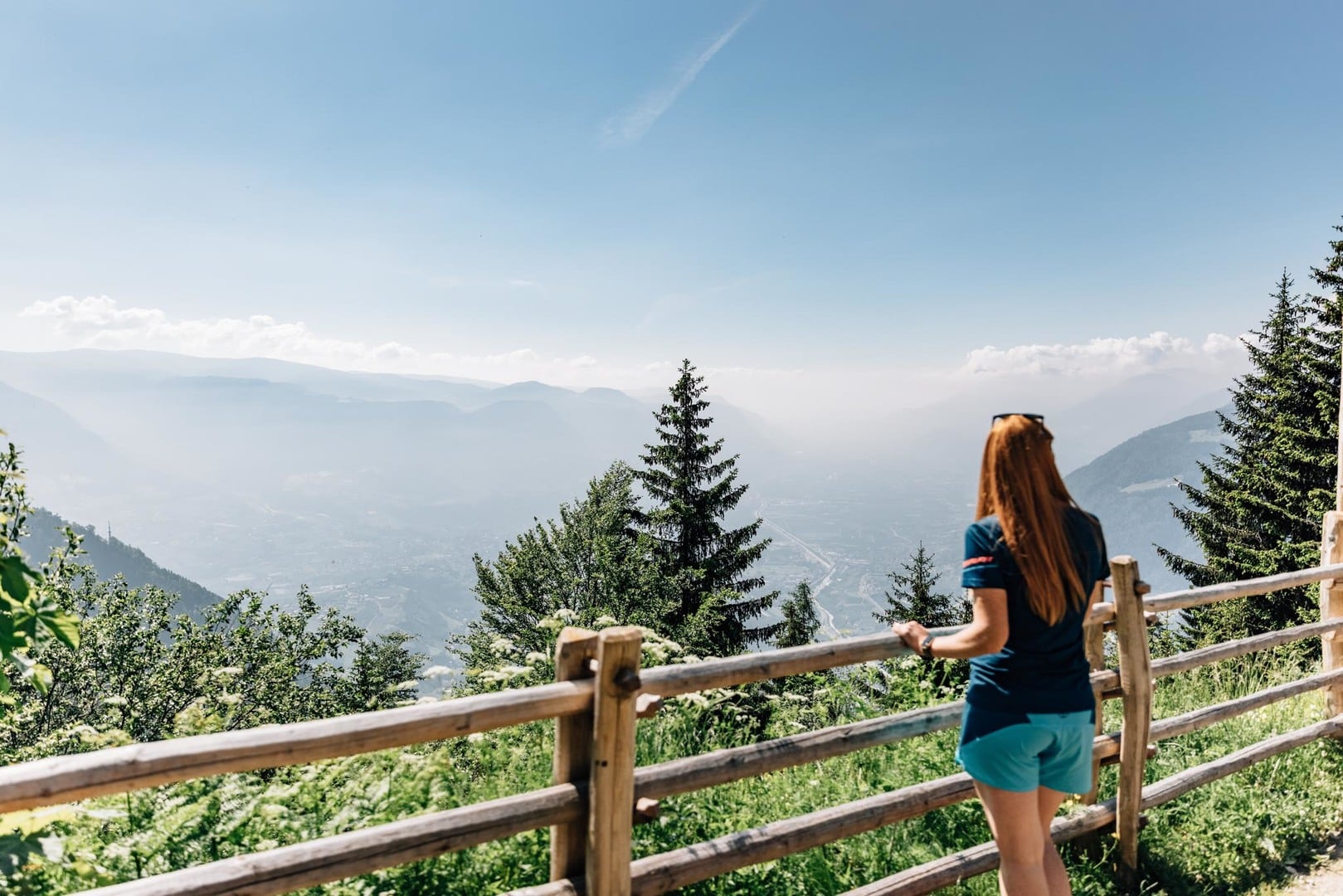 Mountains all in green