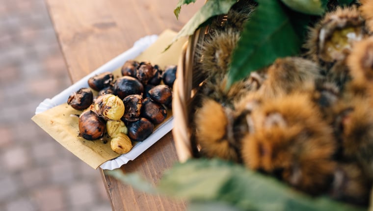 Chestnuts are always present at our autumn market