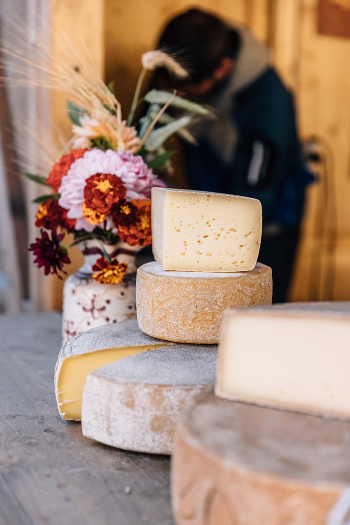Local dairy products like cheese are always present in South Tyrol