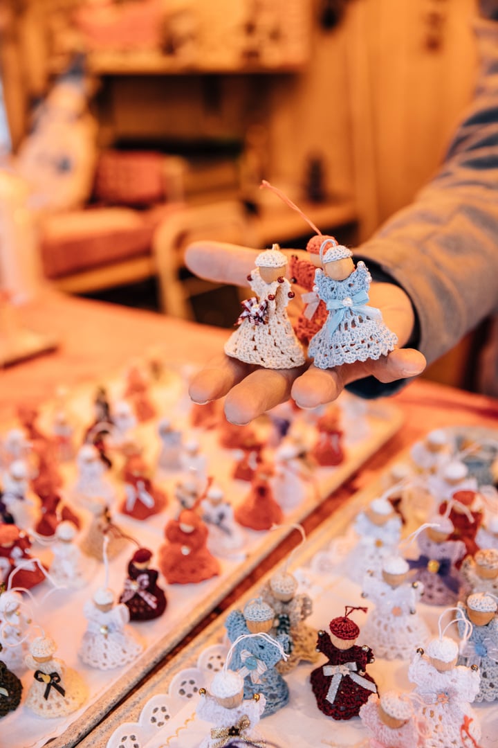 Handgemachter Kitsch, auf dem Algunder Christkindlmarkt