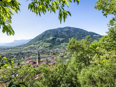 Vista sulla valle in splendido verde