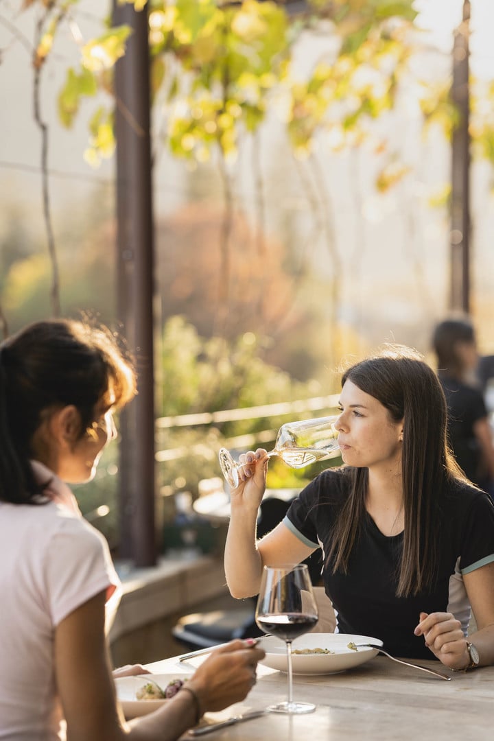 Die Aussicht vom Gasthaus "Leiter am Waal"