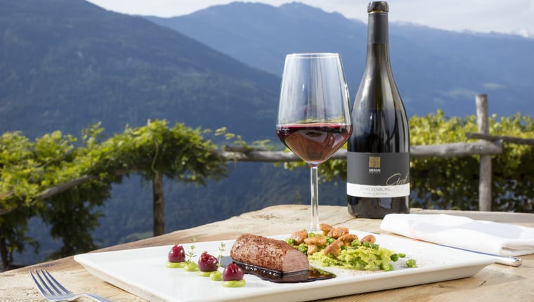 Pure enjoyment, with locally produced wine