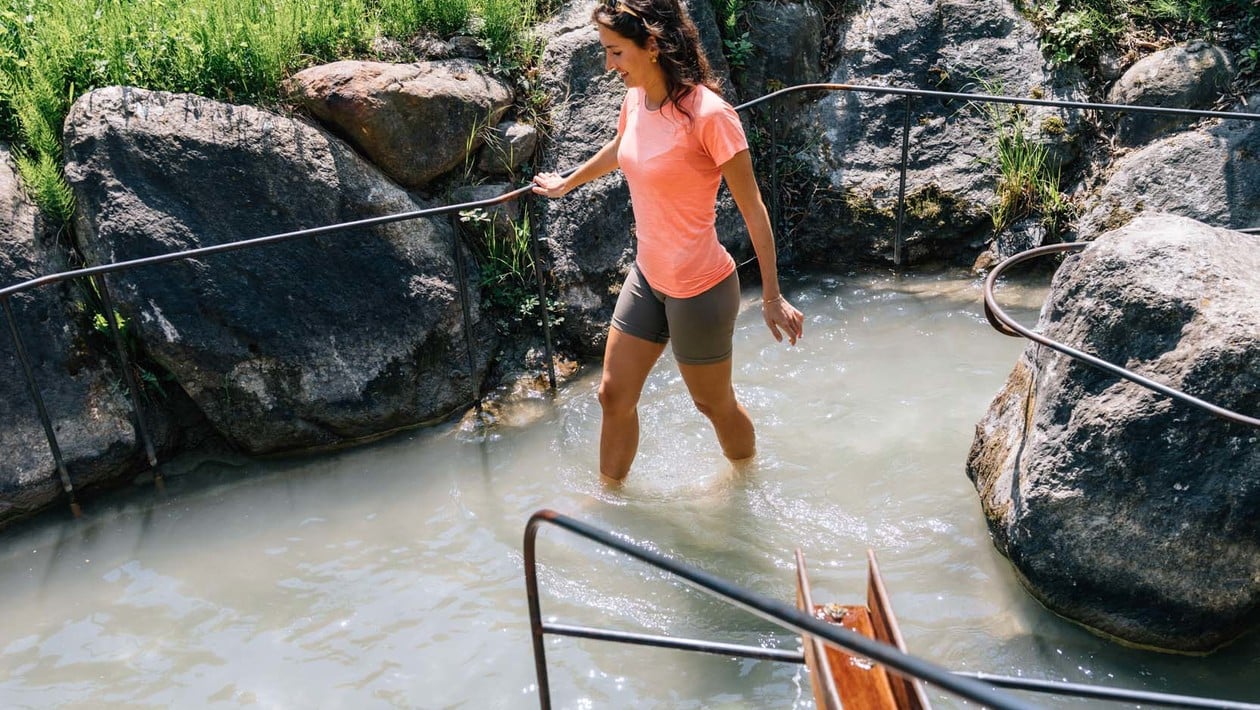 Kneipp course on the Algund Waalweg canal trail