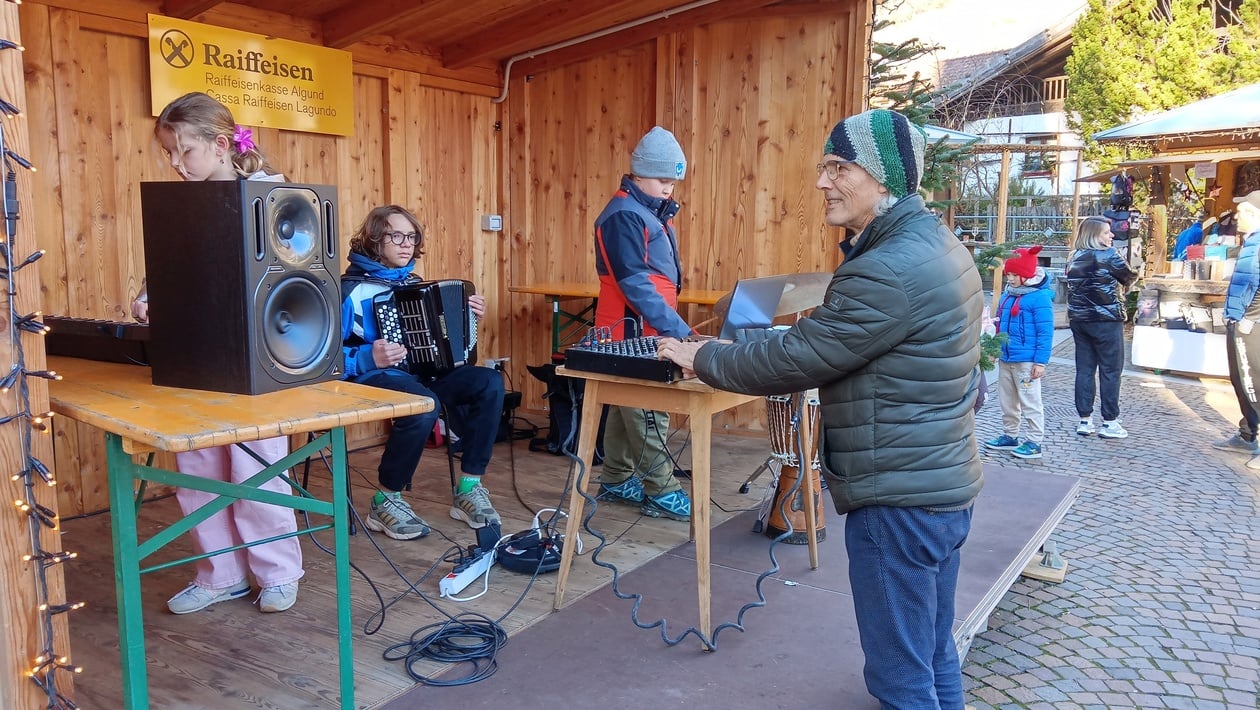 Sound installation at Algund Christmas Market