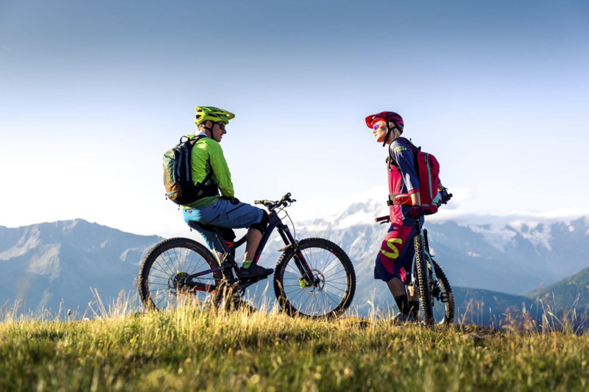 In mountain bike insieme