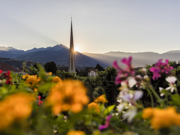 Algund in der Dämmerung
