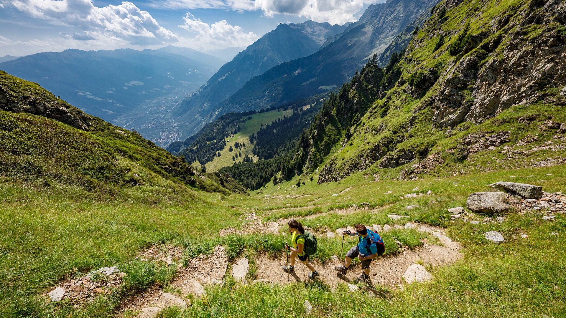 Wandern bis auf 3000 Meter