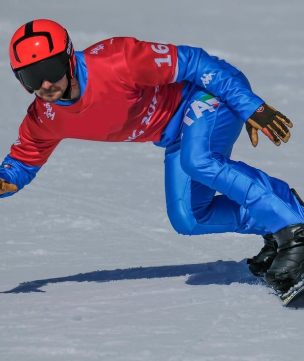 Snowboarder Omar Visintin