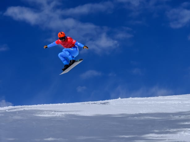 Snowboarder Omar Visintin
