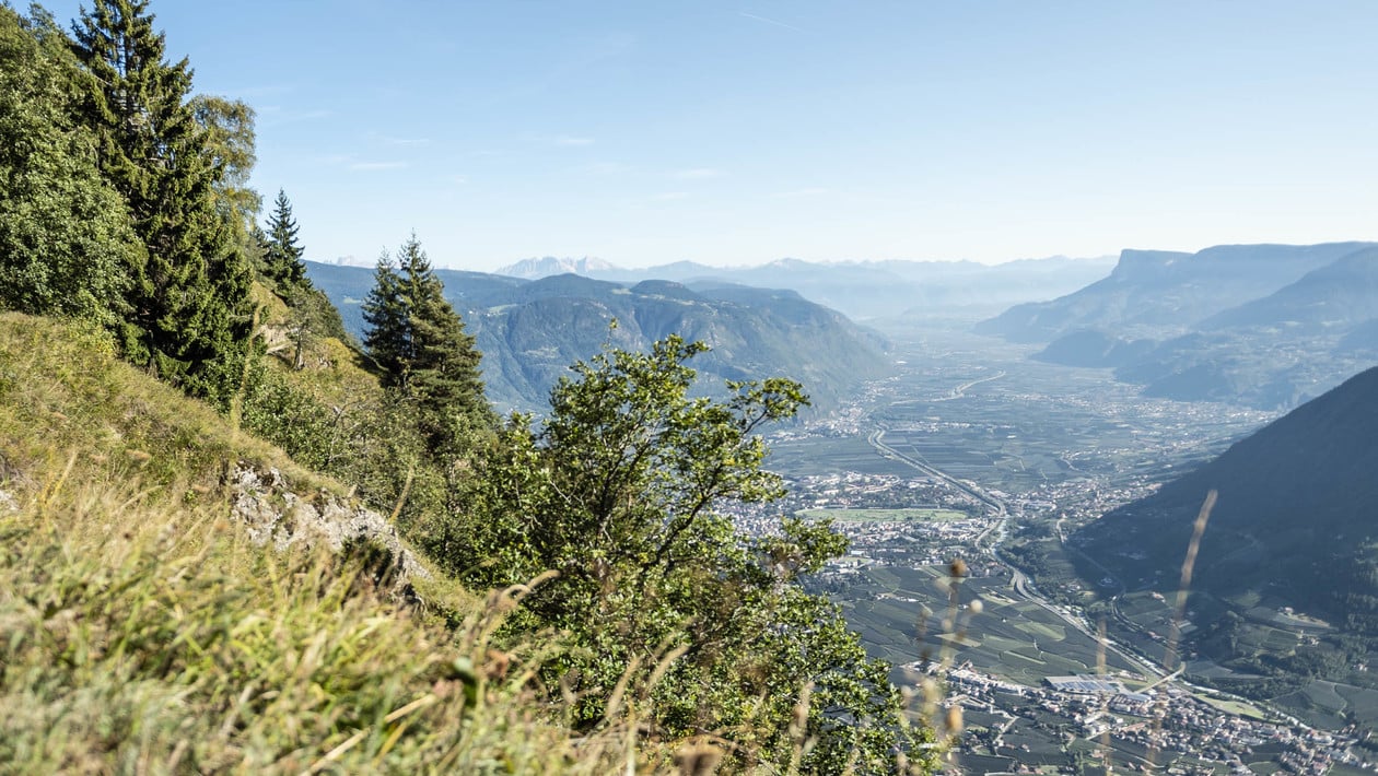 Grandiose panorama with a view into the valley