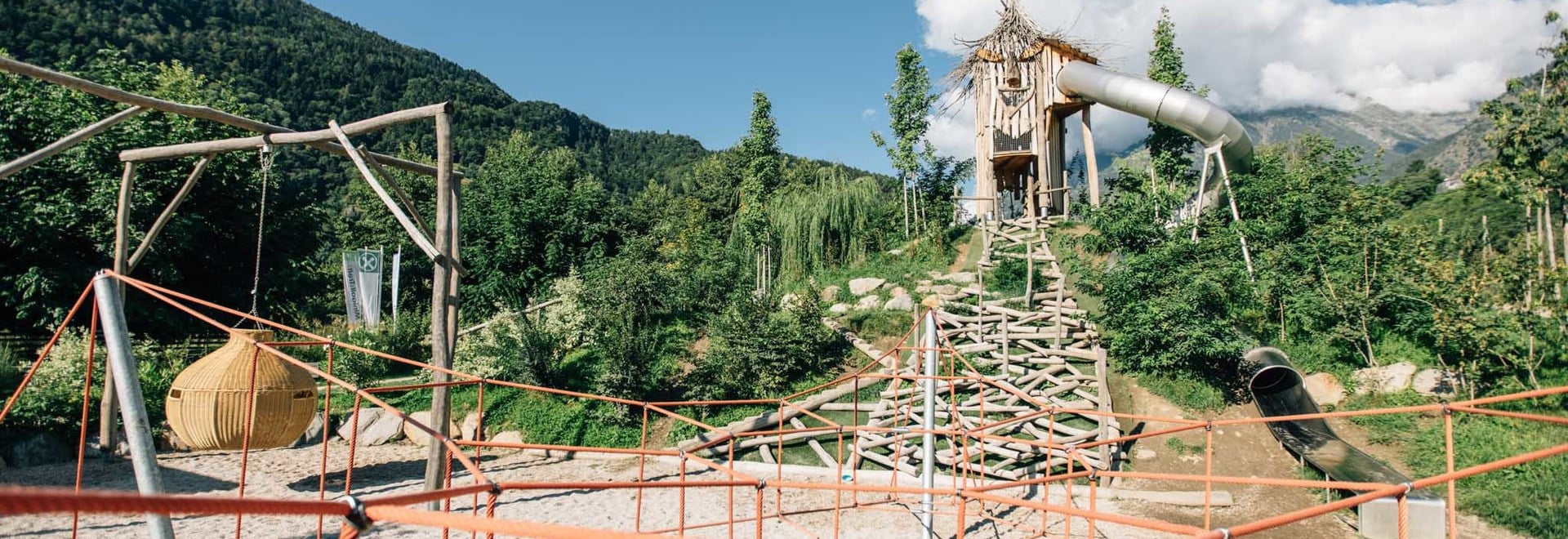 Der neue Spielplatz in Algund