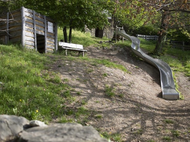 Der Waldspielplatz in Vellau bei Algund